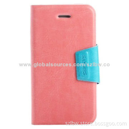 Fine Sheepskin Texture Flip Leather Case with Credit Card Slots and Holder, for Samsung Galaxy S IV